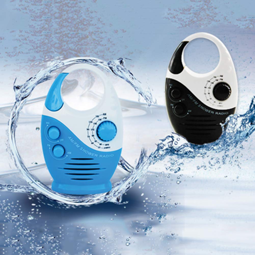 Shower Radio, Hanging Ipx4 Waterproof Shower Speaker Wireless Mini Portable Waterproof Battery Operated Shower Radio Speaker Am