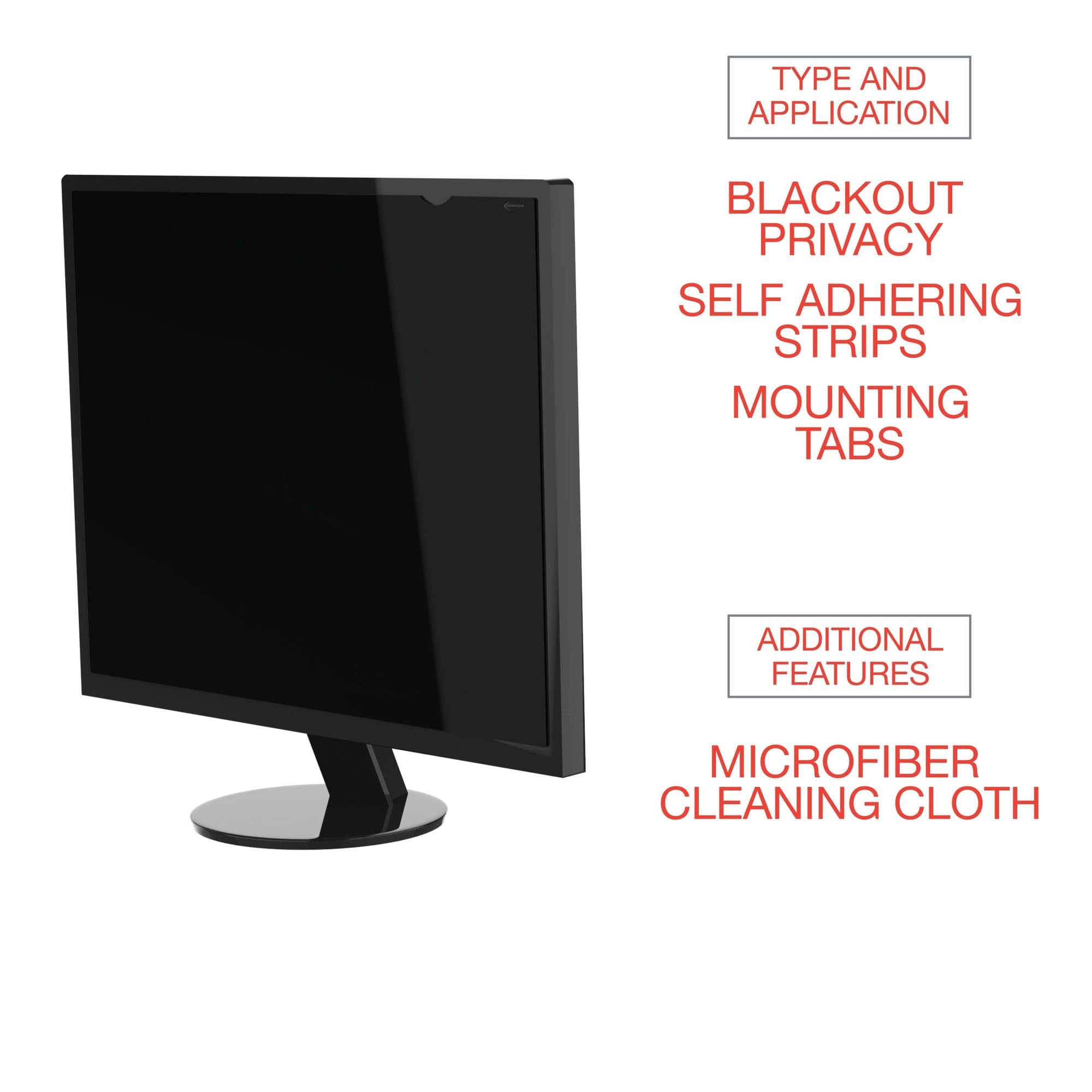 Innovera Ivrblf201 4:3 Blackout Privacy Monitor Filter For 20.1 In. Lcd