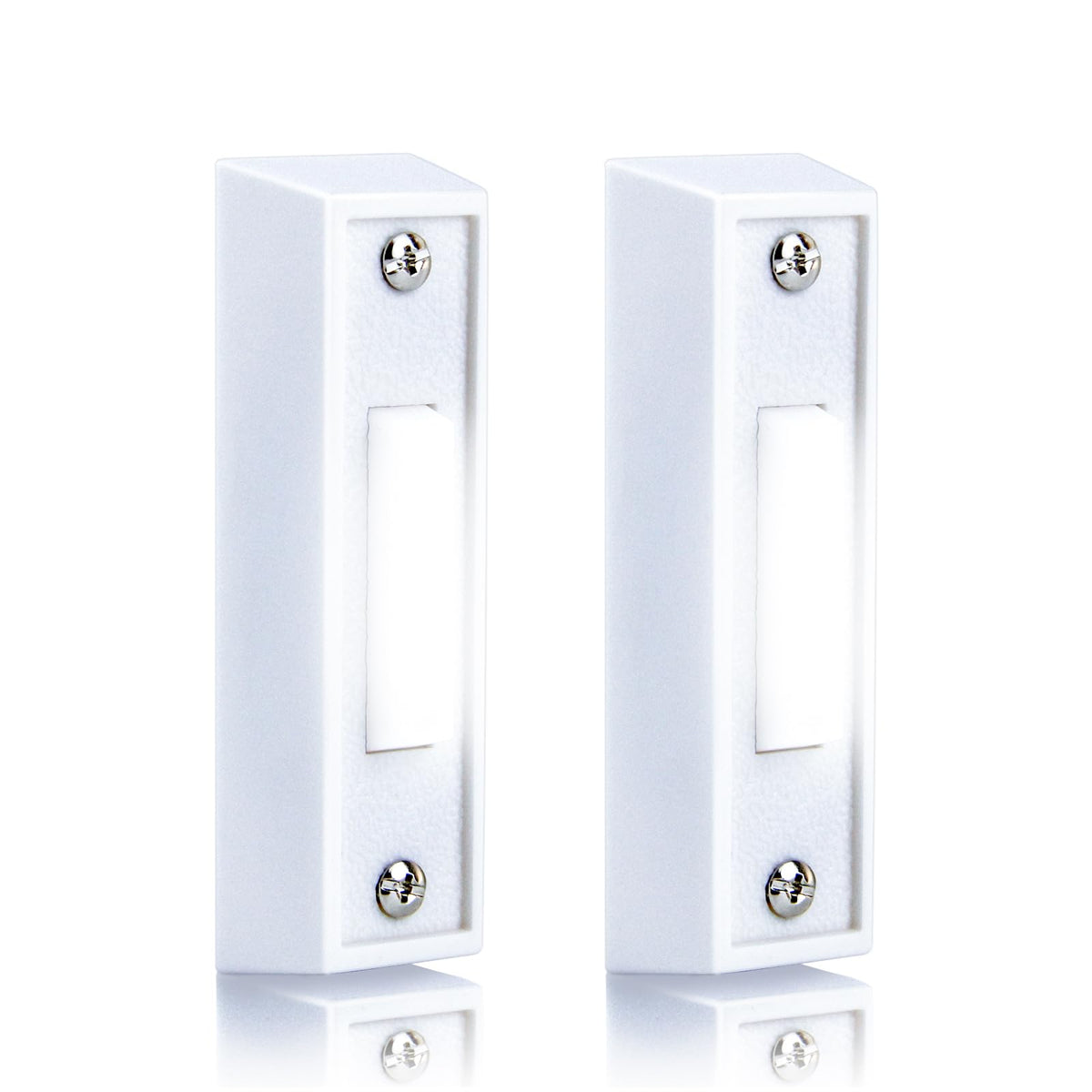 2 Pcs Lighted Doorbell Button, Wired Door Bell Push Buttons Led Door Chime,Wall Mounted Doorbell Switch Garage Doorbell Button (
