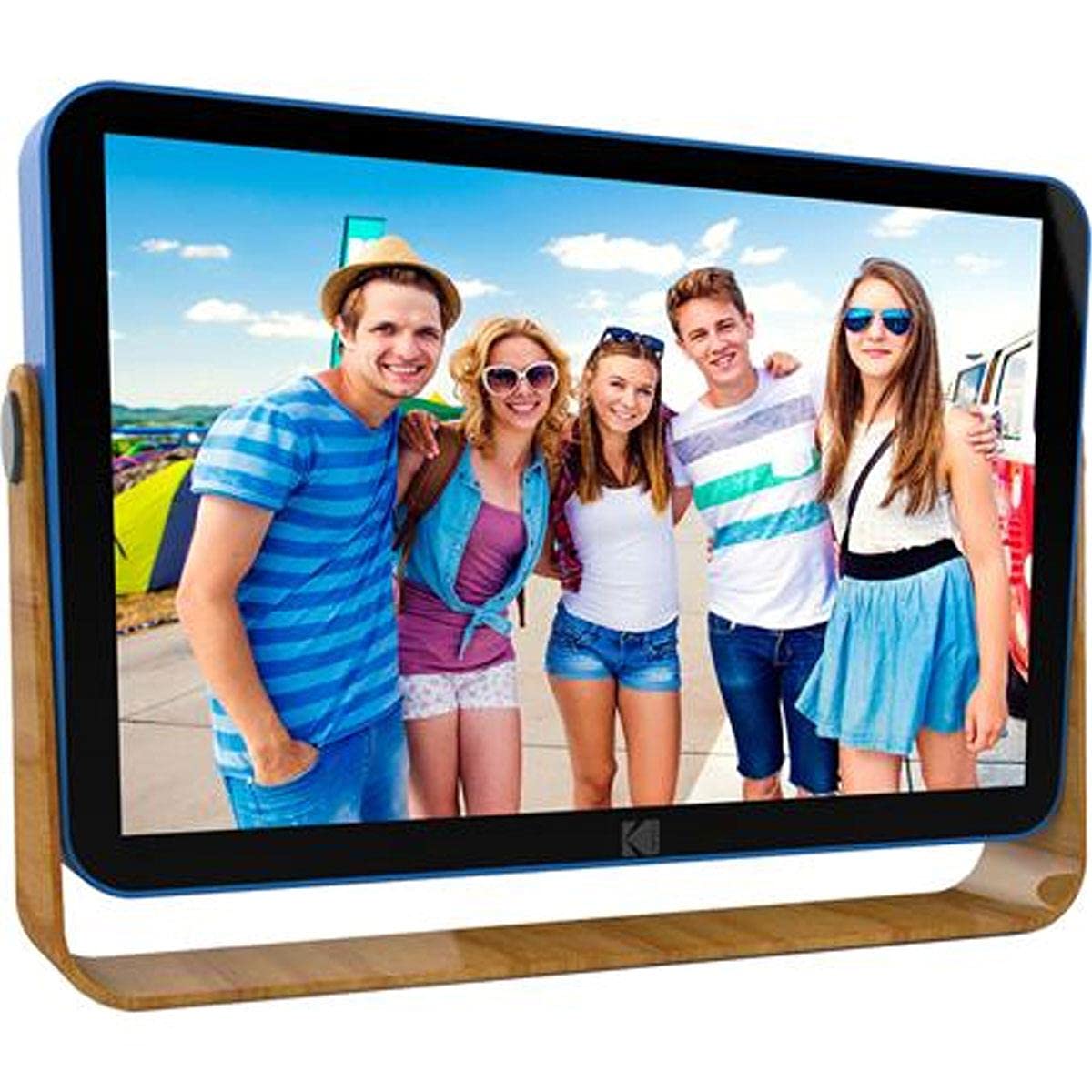 Kodak 10 Inch Smart Touch Screen Rechargeable Digital Picture Frame, Wi Fi Enabled With Hd Photo Display And Music/Video Support