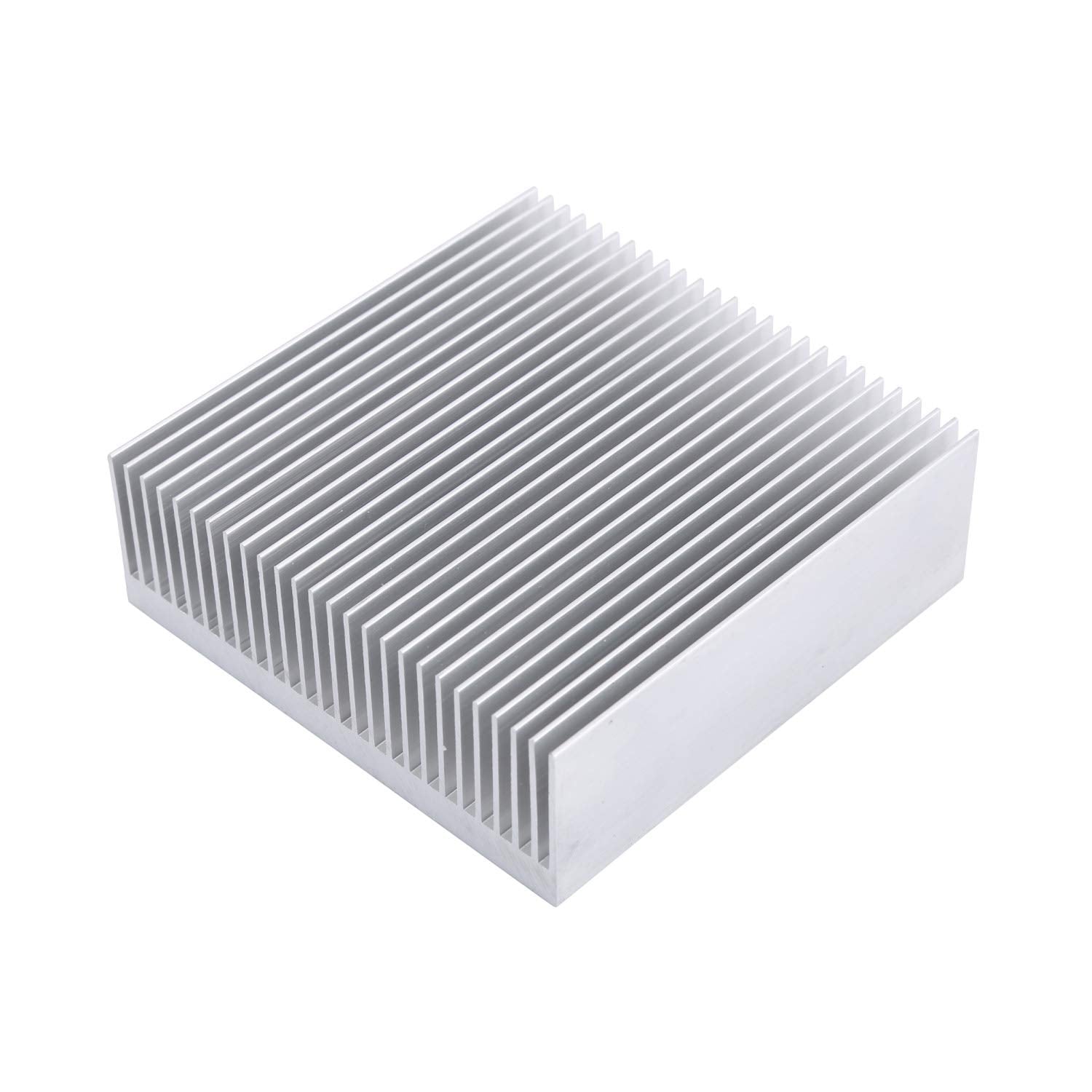 Awxlumv Aluminum 80Mm Heat Sink 3.15X3.15X1Inch/ 80X80X27Mm Heatsink Large Radiator Circuit Board Cooling Cooler 26 Fins For Led