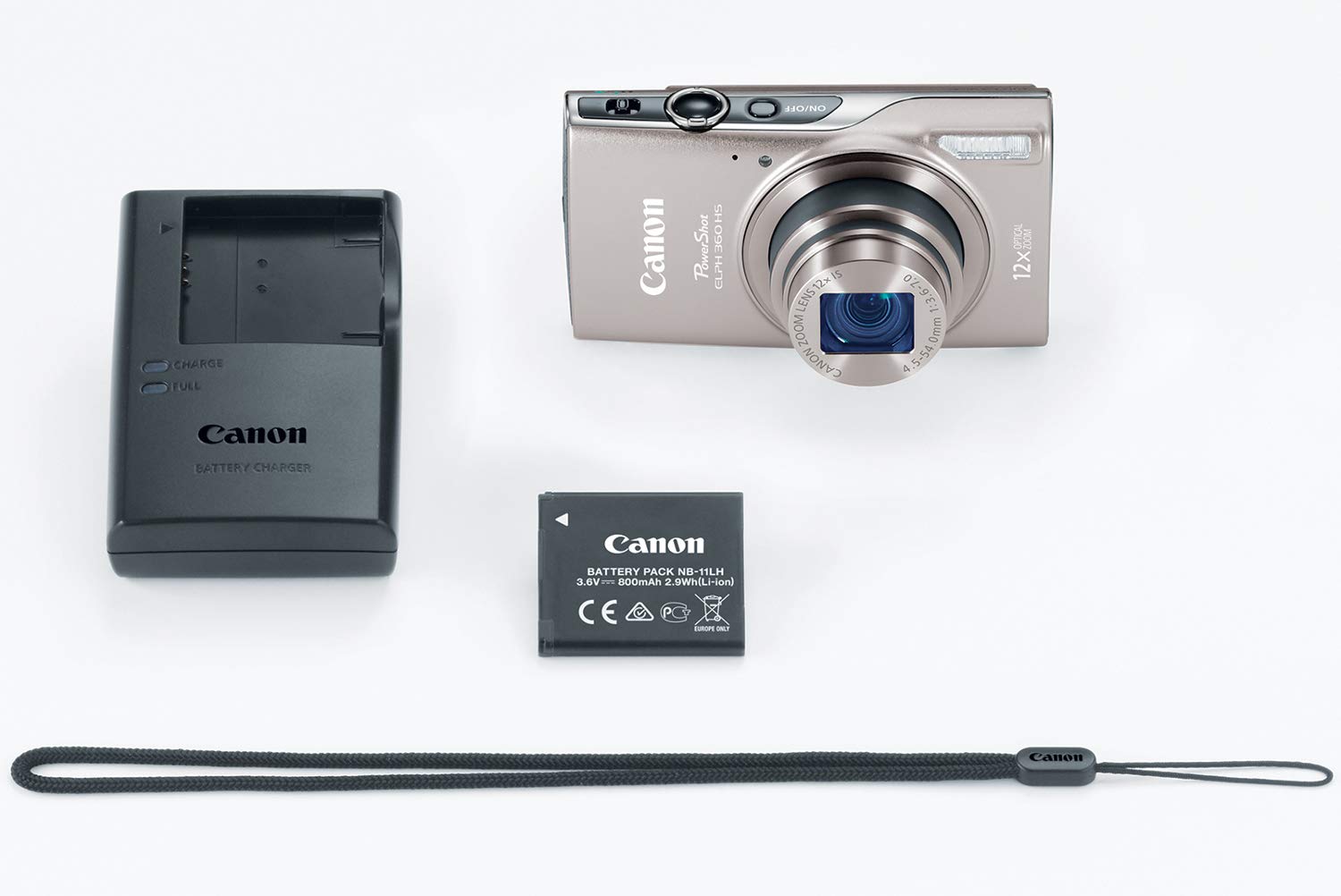 Canon Powershot Elph 360 Digital Camera W/ 12X Optical Zoom And Image Stabilization   Wi Fi & Nfc Enabled (Silver)