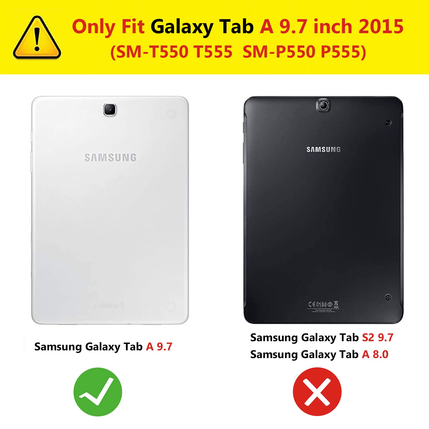 Case For Samsung Galaxy Tab A 8.0 Inch 2015 (Sm T350 T351 T355 Sm P350 P355)   360 Degree Rotating Stand Case Smart Protective C