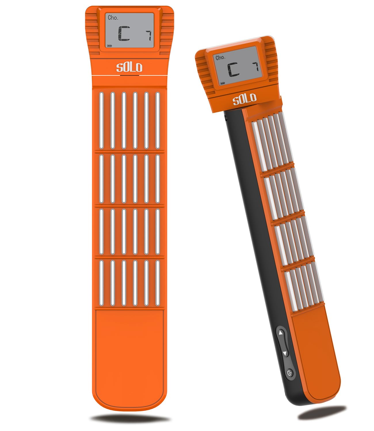 Guitar Chord Trainer Practice Tool, Guitar Assisted Tool Learning System with 24 Keys for Chords Finger Pressing W/Rotatable Scr