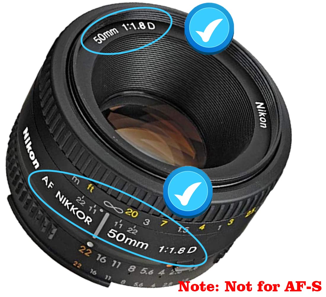 52Mm Lens Cap Compatible For Nikon Af(Not For Af S) Nikkor 50Mm F/1.8D,Af(Not For Af S) Nikkor 50Mm F/1.4D,Huipuxiang[2 Pack]