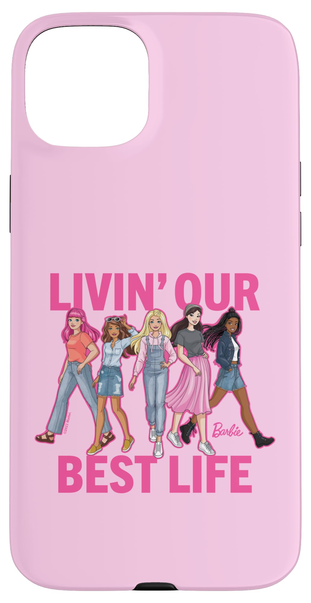 Iphone 15 Plus Barbie Livin ' Our Best Life Case