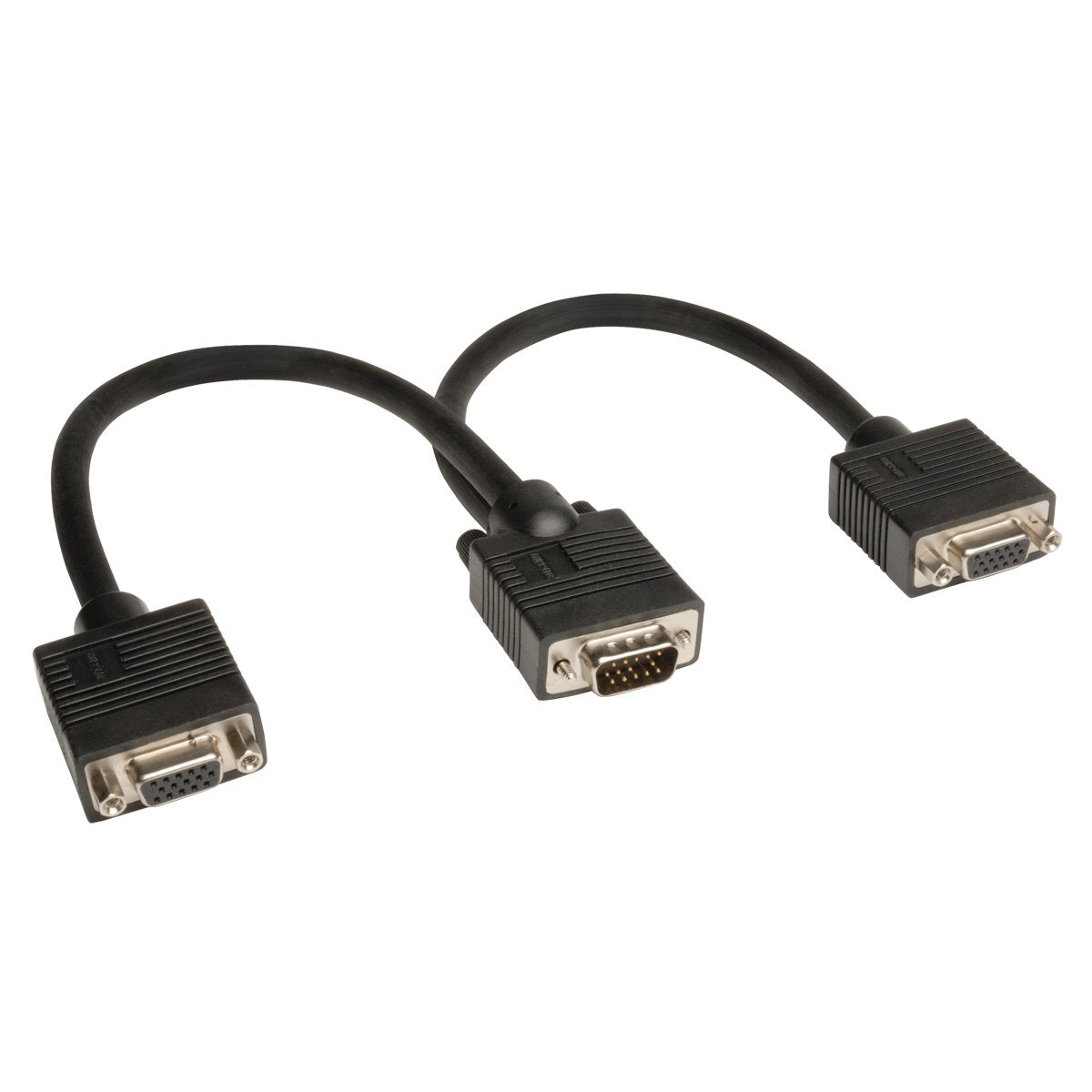 Tripp Lite VGA Monitor Y Splitter Cable (HD15 M/2xF) 1ft. (P516001)