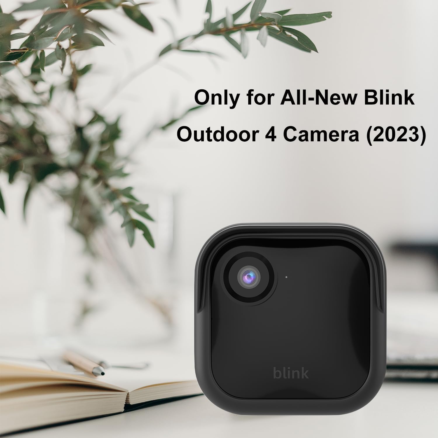 Owokiso Silicone Cover Skin Case For Blink Outdoor 4 (4Th Gen) Protection Weatherproof, 2Pack (Black)