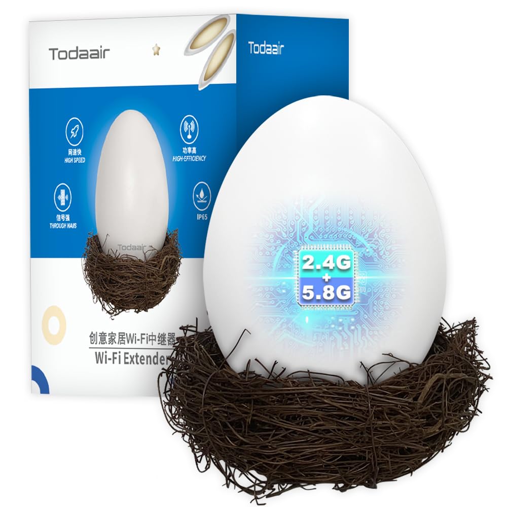 Wifi Egg,Extenders Signal Booster For Home,Up To 1200Mbps Dual Band Repeater,Covers Up To Least 3440 Sq. Ft And 30 Devices Wifi