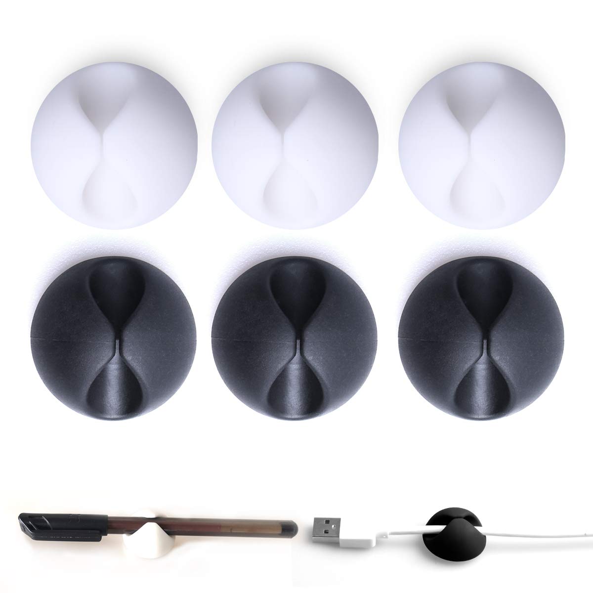 Cable Clips Organizer For Phone Charging Cable, Cable Holder Desktop,Cord Clips For Computer,Charging Cable,Usb Cable,Mouse,Head