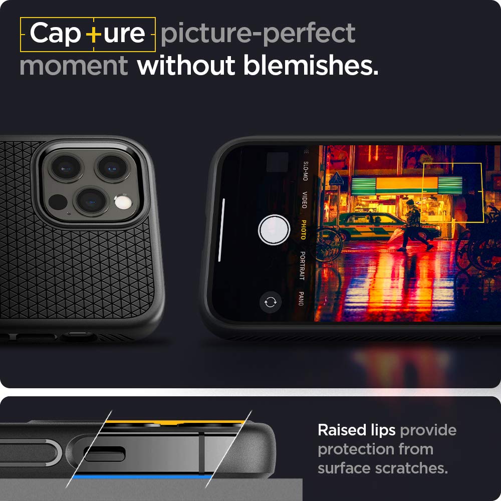 Spigen For Iphone 12 Pro Case, Liquid Air Case For Iphone 12 & 12 Pro - Matte Black