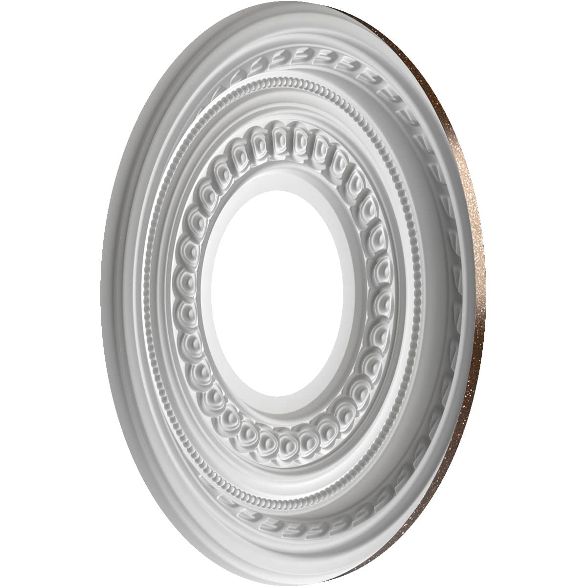 Ekena Millwork Cmp10Coamb Cole Thermoformed Pvc Ceiling Medallion (Fits Canopies Up To 4 1/4''), 10''Od X 3 1/2''Id X 3/4''P, Te