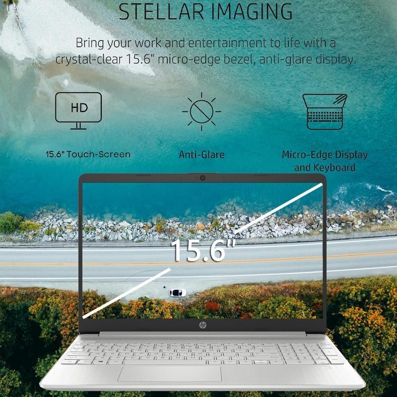 Hp 2024 Newest Business Laptop, 15.6'' Touchscreen Laptop, Intel Core I3-1215U, 8Gb Ram, 512Gb Ssd, Intel Uhd Graphics, Long Bat