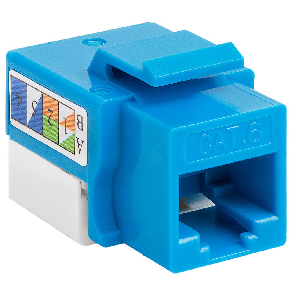 Cmple - Rj45 Keystone Jack 90 Degree Cat6 Keystone Jack Insert Punch Down Rj45 Connectors Female For Wall Plates, Patch Panels,