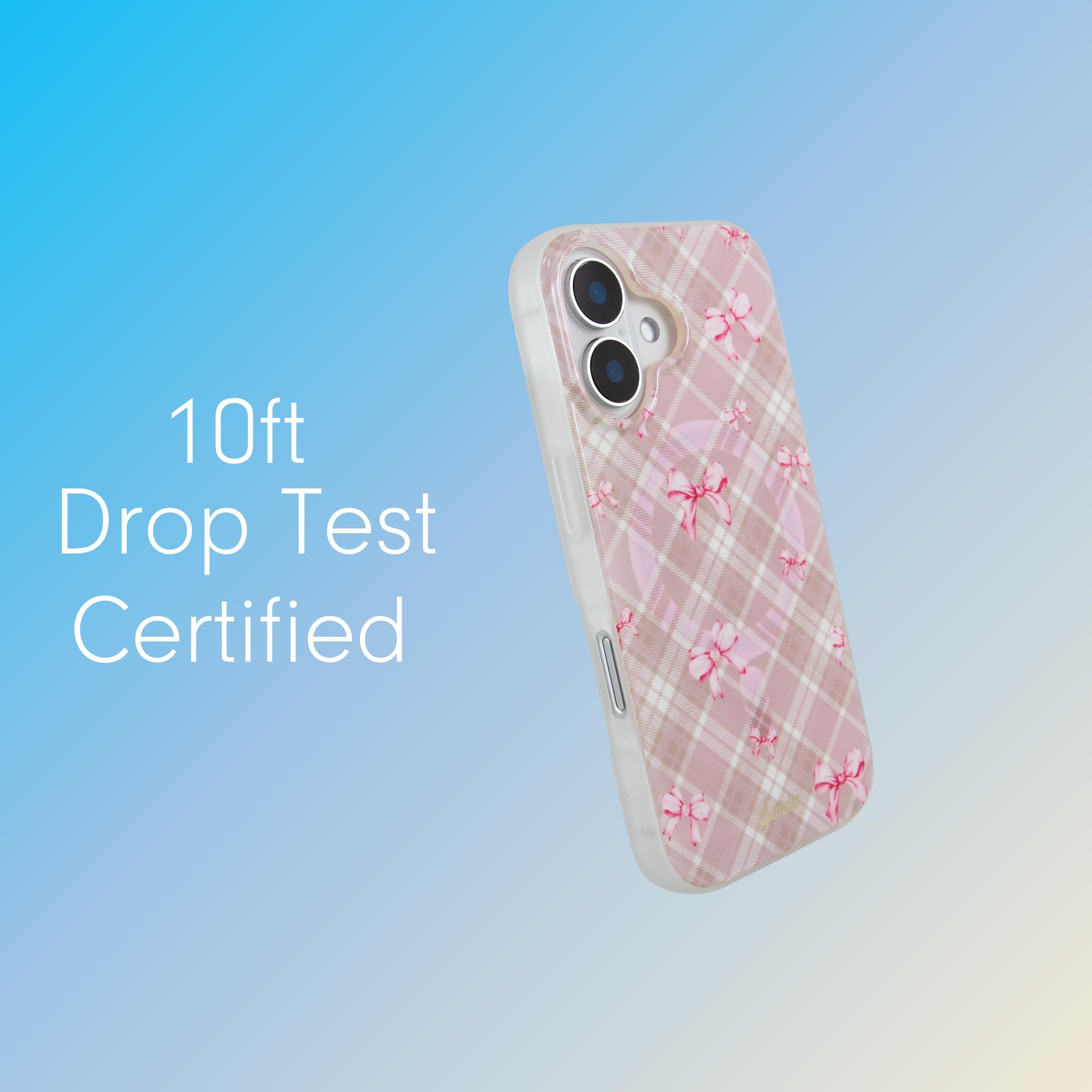 Sonix Case For Iphone 16 | Compatible With Magsafe | 10Ft Drop Tested | Bows | Clueless Pink
