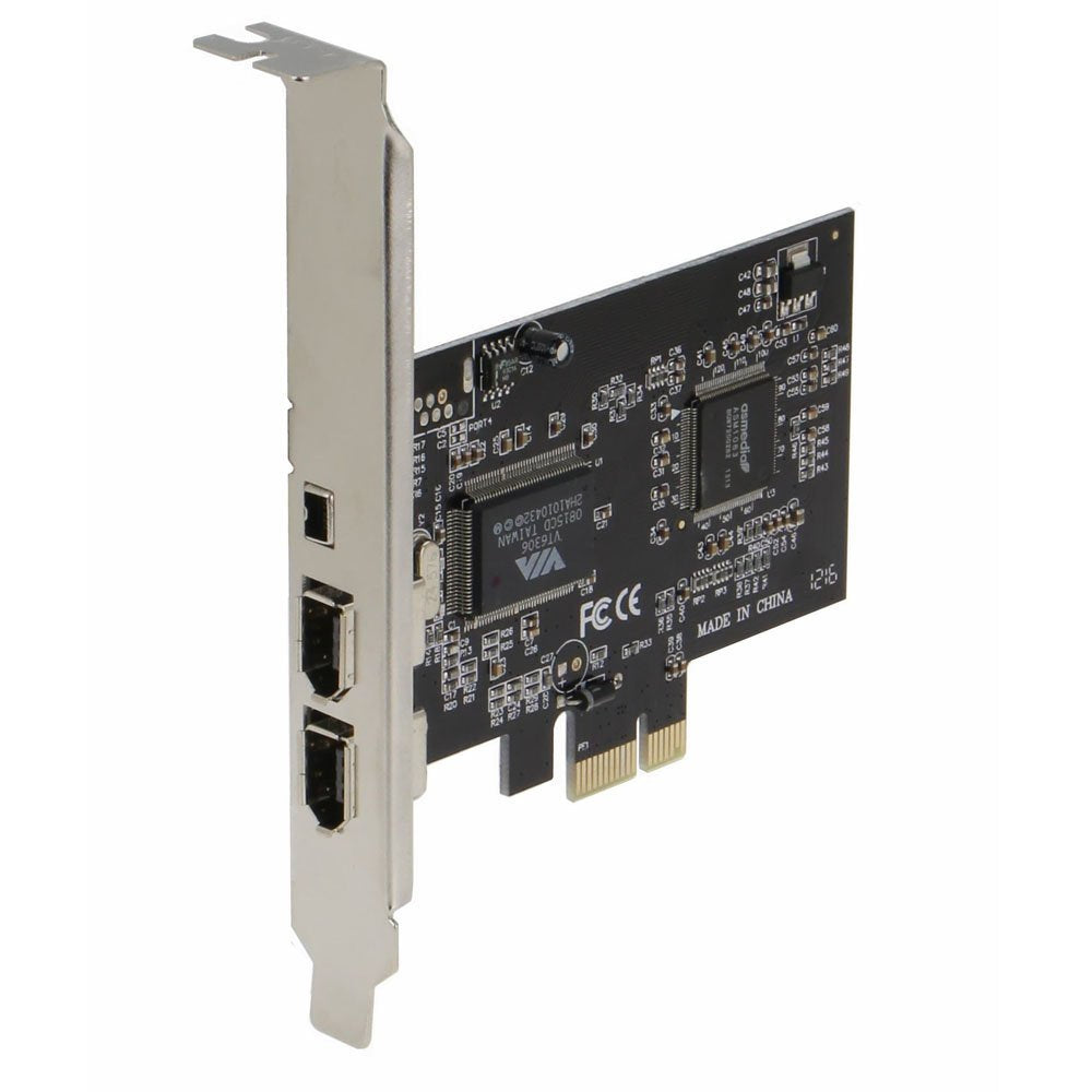 Sedna   Pcie (Pci Express) 3 Ports 1394A (Firewire) Adapter Card (Via) (3E, 2X 6 Pin + 1 X 4 Pin External Port) With Low Profile