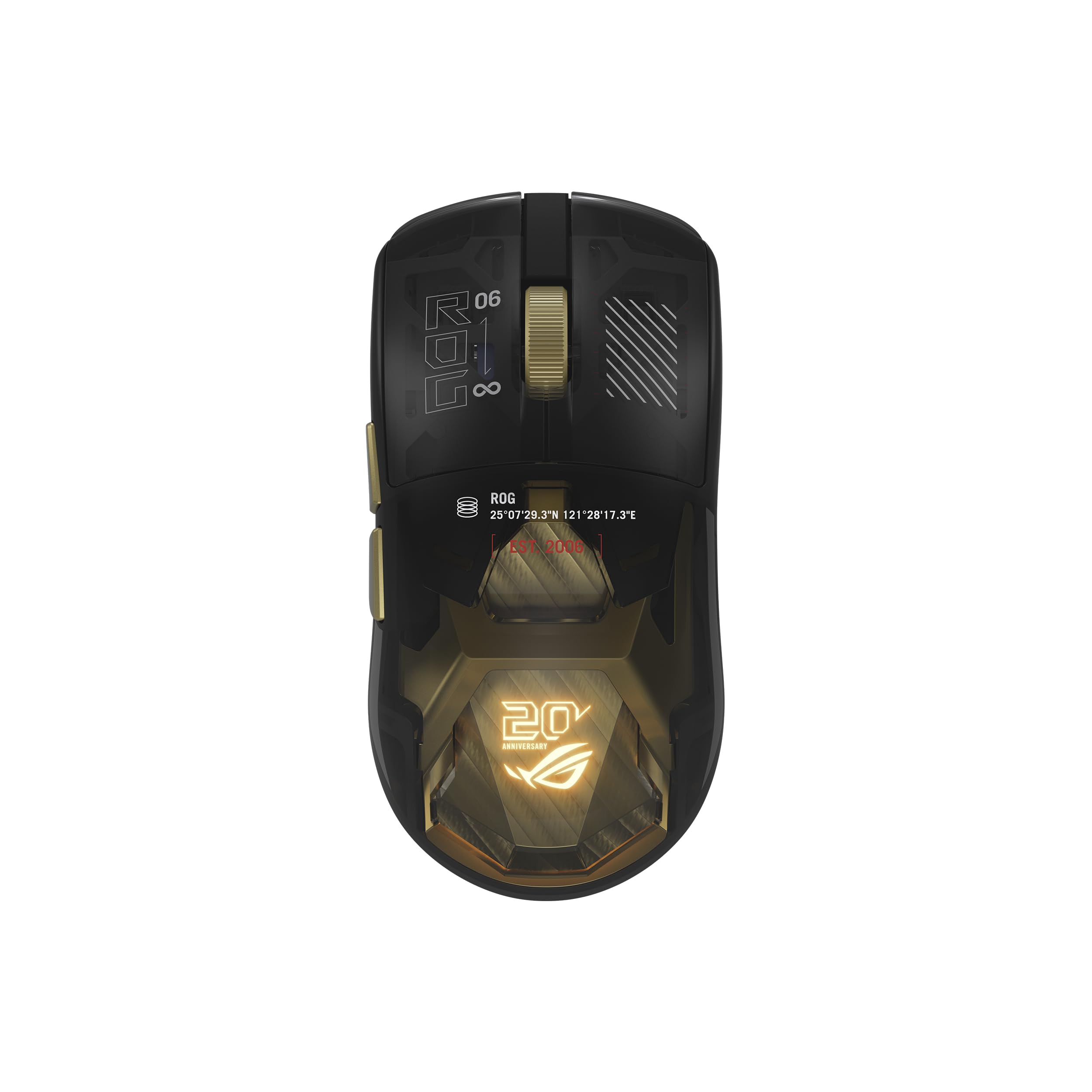 ASUS ROG 20th Edition Harpe II Extreme  Wireless Esports Gaming Mouse  82g Lightweight, TriMode Connectivity, 65K DPI, 8K Hz 