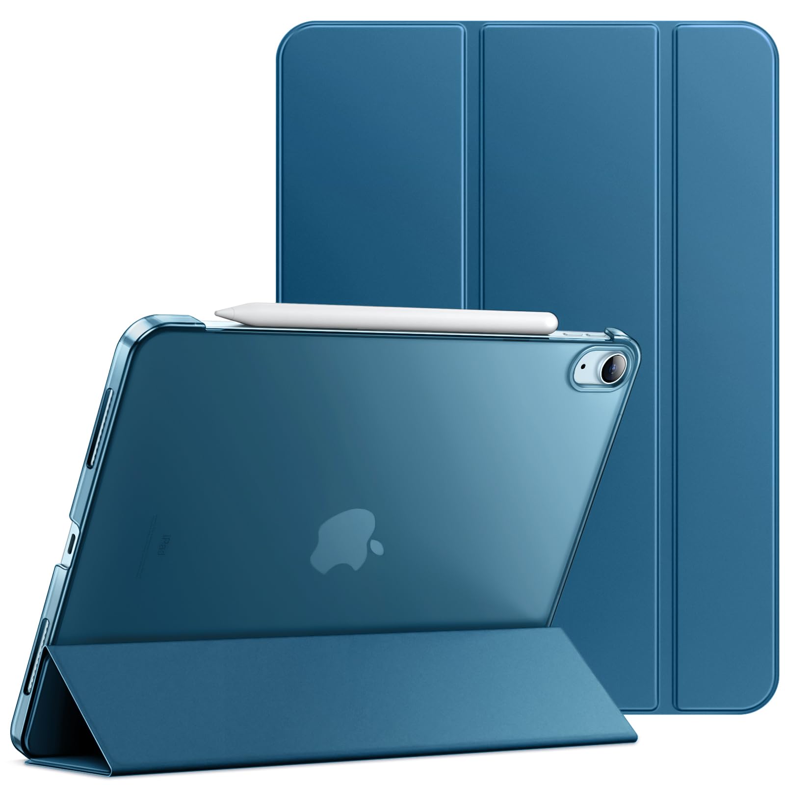 JETech Case for iPad Air 11-Inch M3/M2 (2025/2024), iPad Air 5/4 (2022/2020 5th/4th Generation 10.9-Inch), Slim Stand Hard Back 