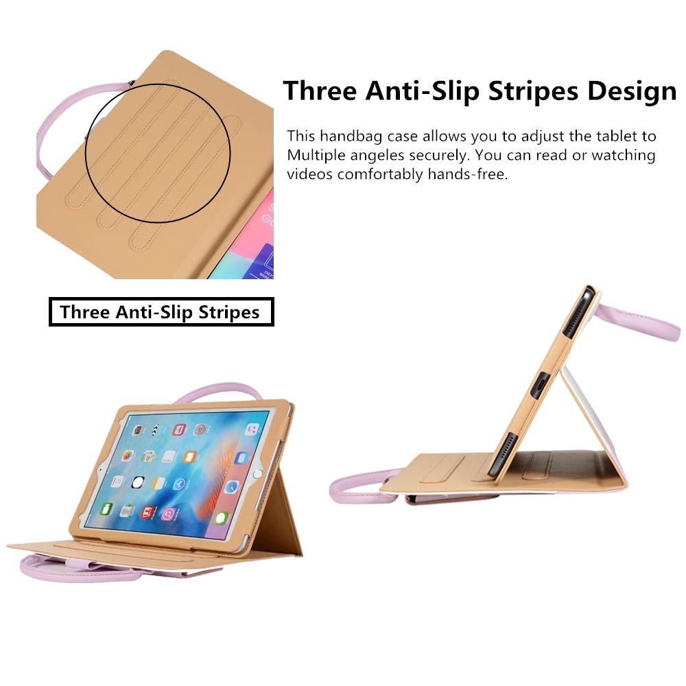 Albc Cute Case For Ipad 6Th / 5Th Generation 9.7 Inch 2018/2017   Ipad Air 2 / 1St   Ipad Pro 9.7 2016, Smart Slim Handbag Leath