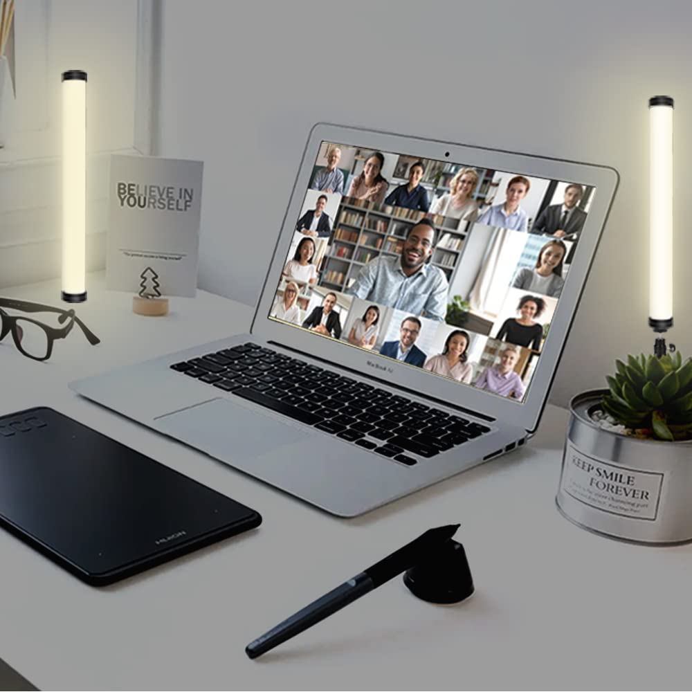 Rgb Led Video Light Wand Stick, 360 Full Color Portable Studio Handheld Photography Lighting Wand 5000Mah Rechargeable Battery &