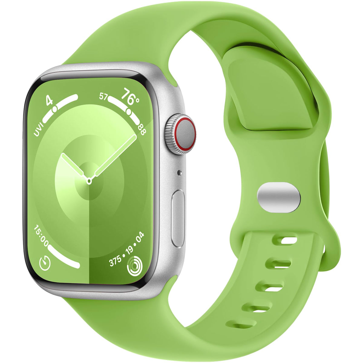Daqin Sport Band Compatible With Apple Watch Band 46Mm 45Mm 44Mm 42Mm 49Mm Women Men, Soft Silicone Waterproof Replacement Strap