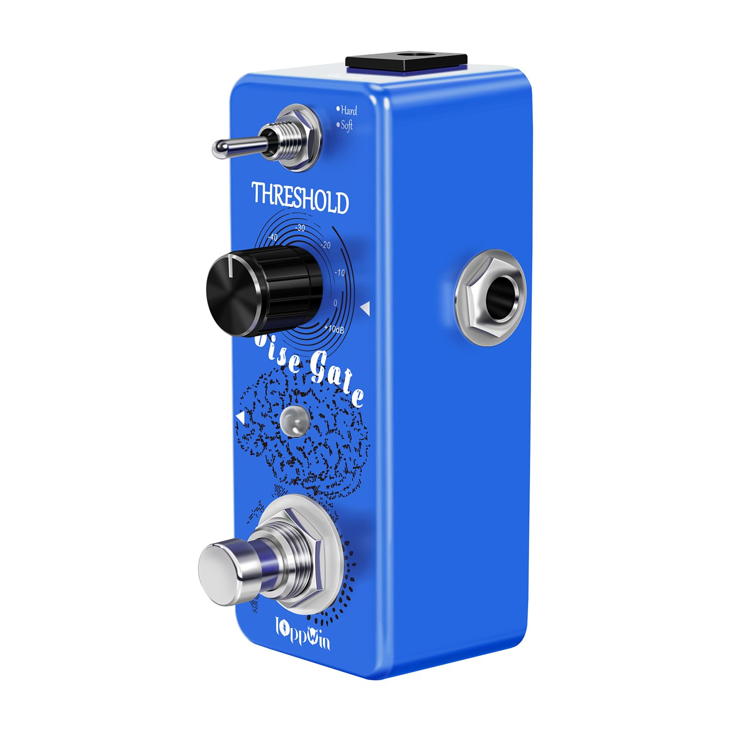 Ioppwin Guitar Noise Gate Pedals, Dual Mode Noise Reduction Guitar Effects Pedal - Hard/Soft Settings, Metal Shell, True Bypass,