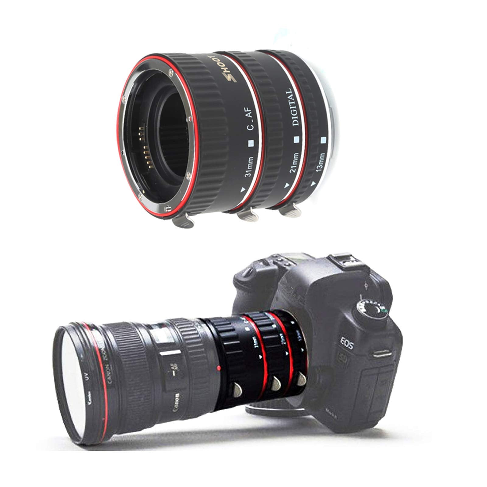 Shoot Af Auto Focus Macro Extension Tube Set For Canon Eos Ef Ef S Lens Dslr Cameras 1100D 700D 650D 600D 550D 500D 450D 400D 35
