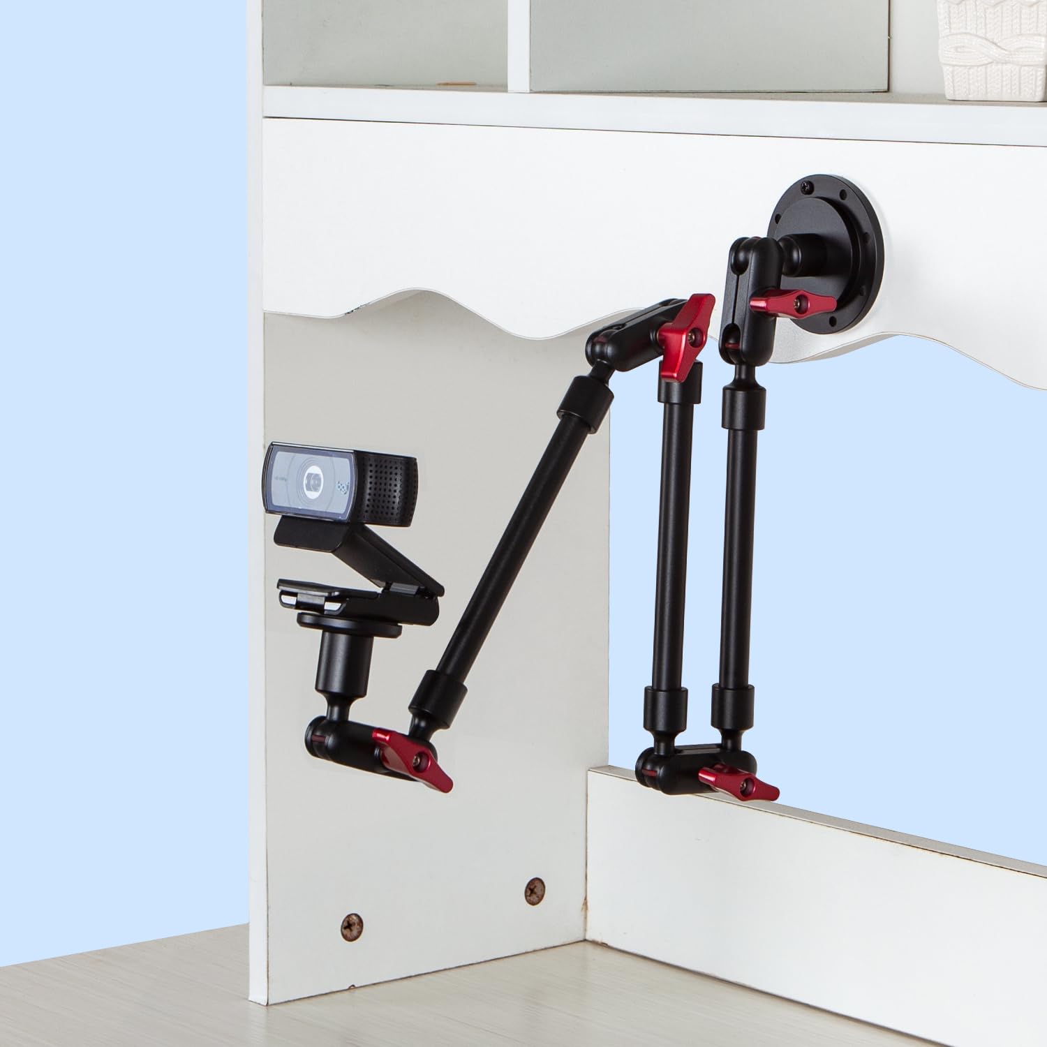 Goinwave Adjustable Mobile Phone Holder For Desk, Wall Mount And Ceiling Mount Bracket For Phone And Other Smartphones (Metal Ba