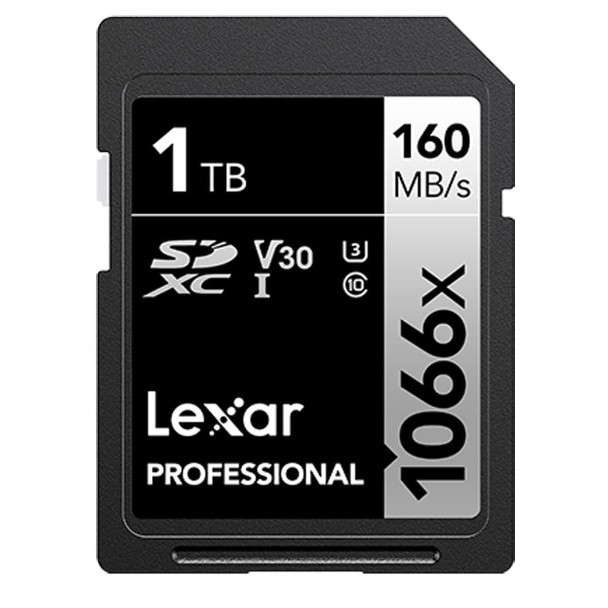 Lexar 1TB Professional 1066x SDXC Memory Card, UHS-I, C10, U3, V30, Full-HD & 4K Video, Up to 160MB/s Read, for DSLR and Mirrorless Cameras (LSD1066001T-BNNNU)
