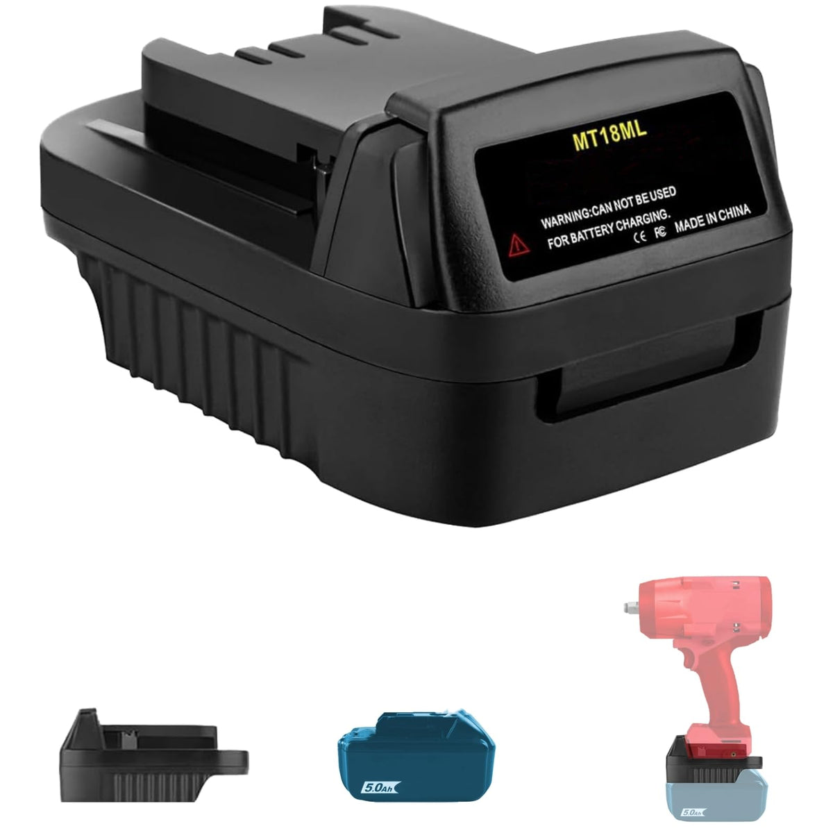 For Milwaukee To For Makita Battery Adapter (For Makita 18V Battery Work For M18 Tool)