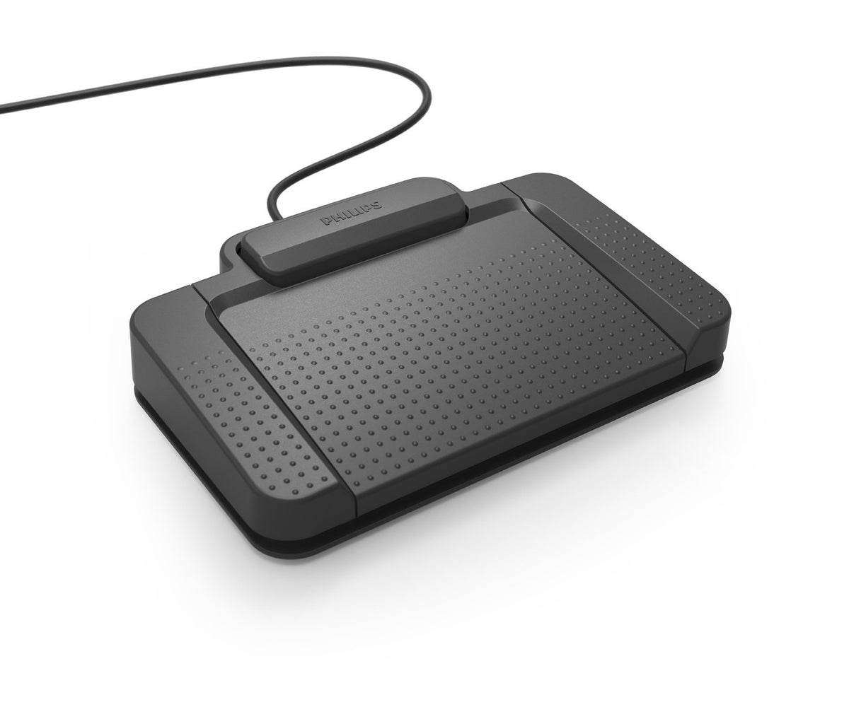 Philips Acc2330 4 Pedal Foot Control For Digital Systems For Professional Dictation With Toe Touch Control