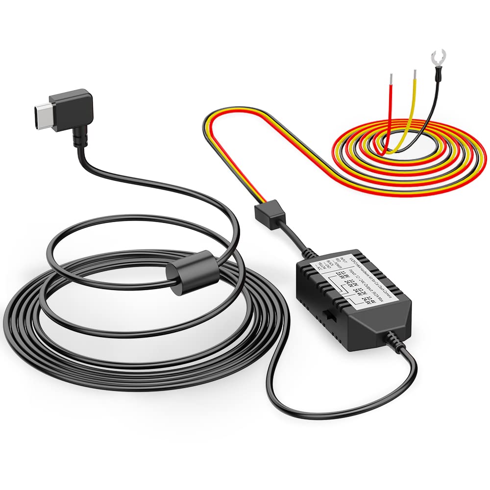 Viofo Hk4 Acc Hardwire Kit, Usb C Hard Wire Kit For T130, A119Mini Dash Cam, Low Voltage Protection For Parking Mode