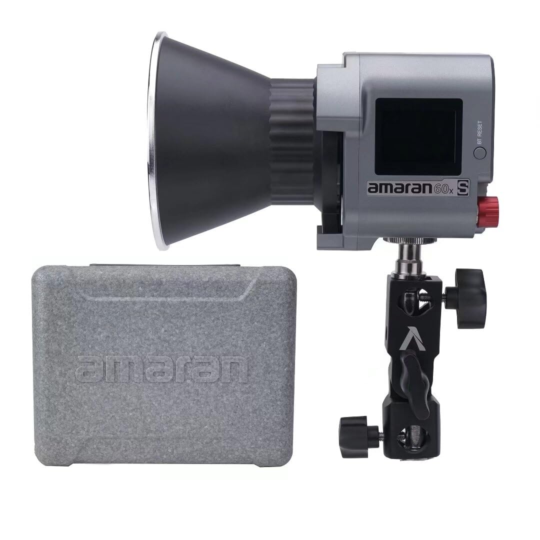 Aputure Amaran Cob 60X S Led Video Light 60W Bi Color 2700 6500K Bowens Mount Point Source Led Photography Lighting For Vlogger,