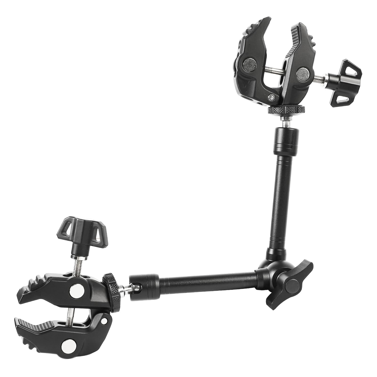 PellKing Magic Arm Clamp Kit, Camera Mount Articulating Friction Arm w 2 Pcs Super Clamp, w 1/4-20 Screw and Thread Hole, for Ca