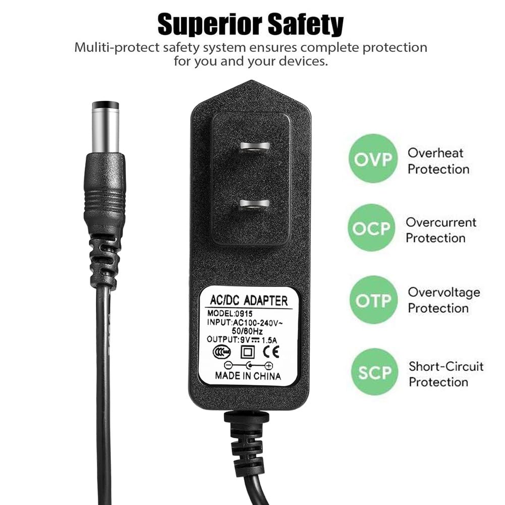 9V New Charger For Hurricane Spin Scrubber Brush Rechargeable Turbo Scrubber & Telebrands Corp Hurricane Spin Scrubber Brush Hss