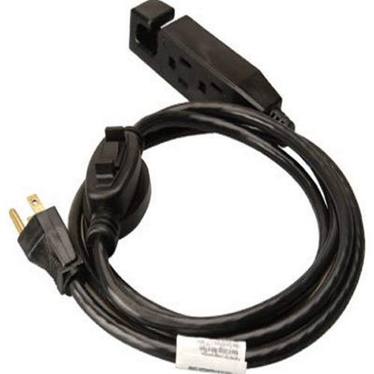 Master Electrician 6 Feet Indoor Extension Cord With 3 Outlets And On/Off Switch , Black