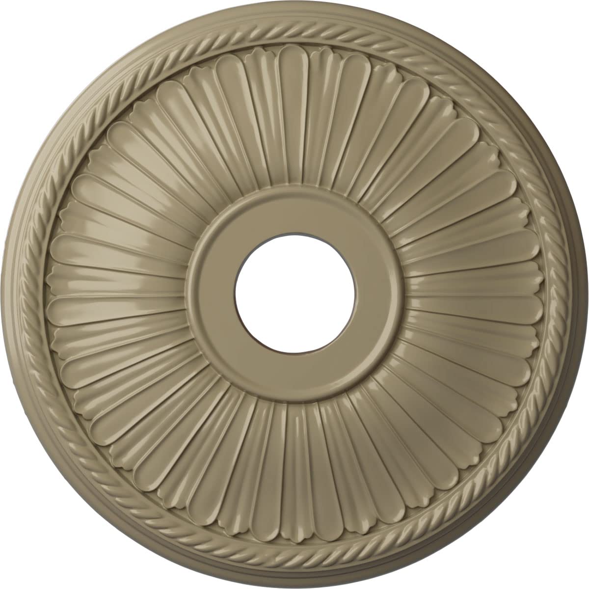 Ekena Millwork Cm20Be1Gdf Berkshire Ceiling Medallion, 20 1/8''Od X 3 7/8''Id X 1 7/8''P, Hand Painted Gobi Desert