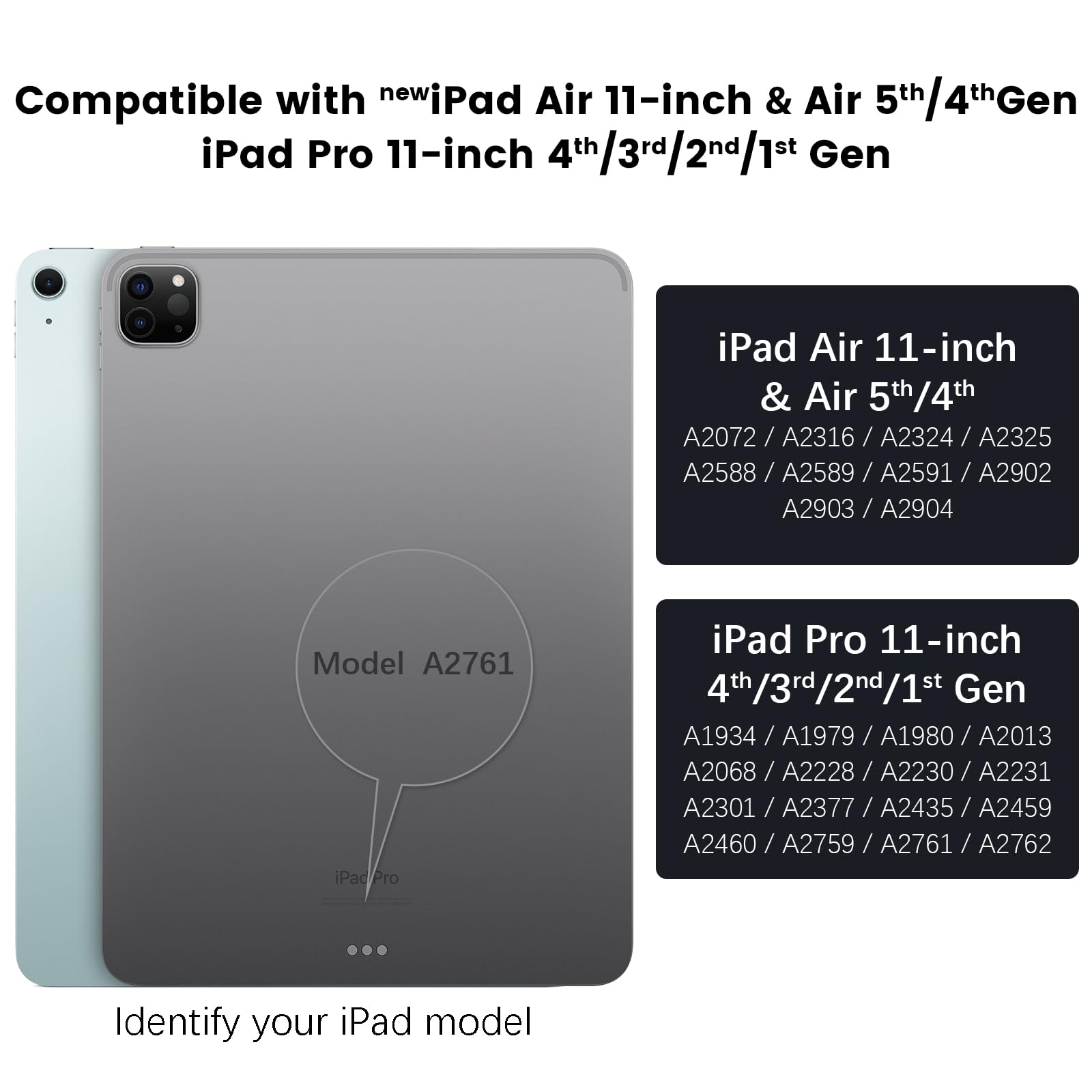 Nillkin Magnetic Keyboard Case For Ipad Air 11 Inch M2 2024 & Ipad Pro 11(1St/2Nd/3Rd/4Th Gen), Ipad Air 5Th&4Th Generation Case