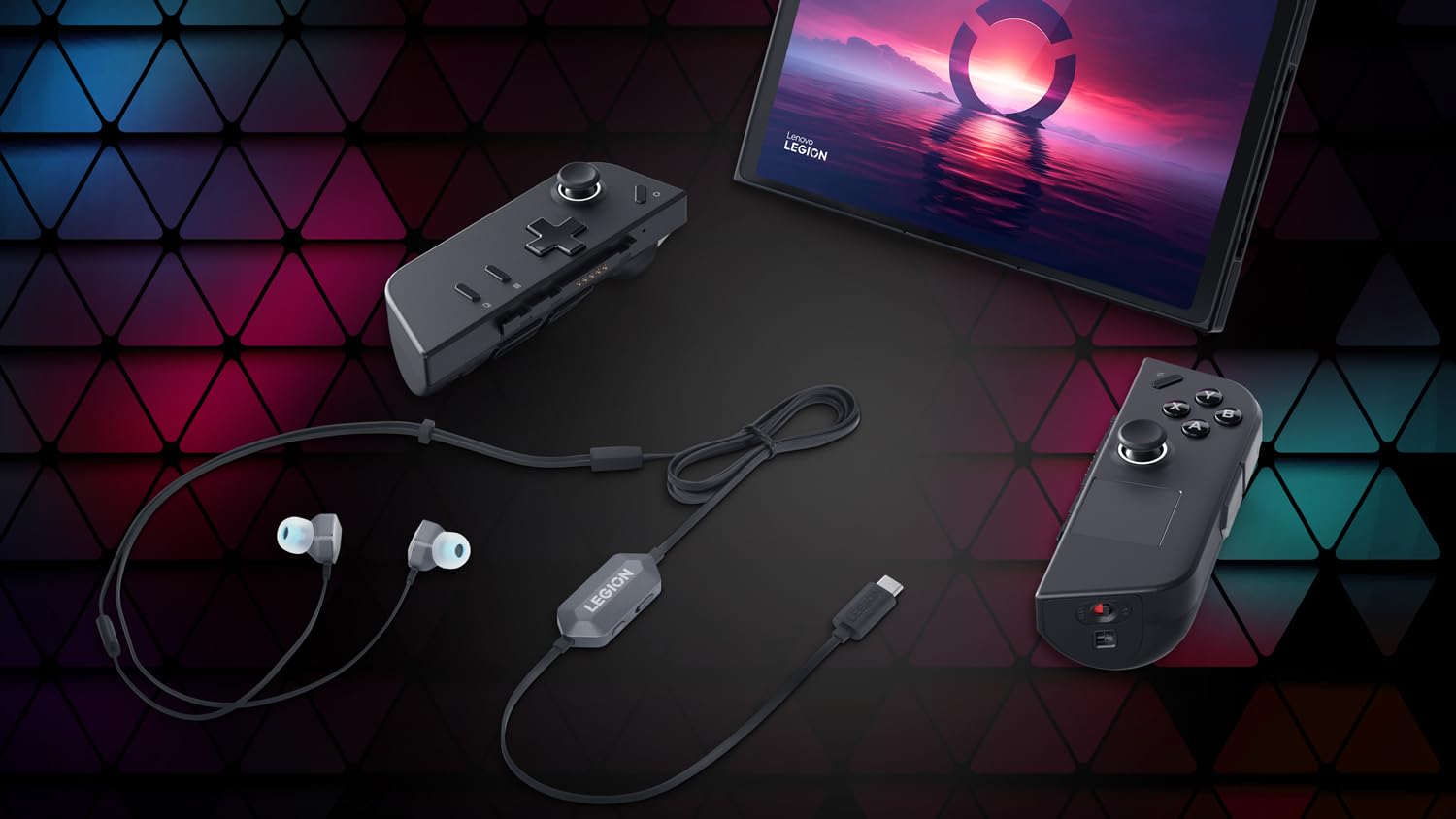 Lenovo Legion Rgb Gaming In-Ear Headphones With Usb-C E510-7.1 Surround Sound, Hi-Res Audio, In-Line Controller With Rgb Lights