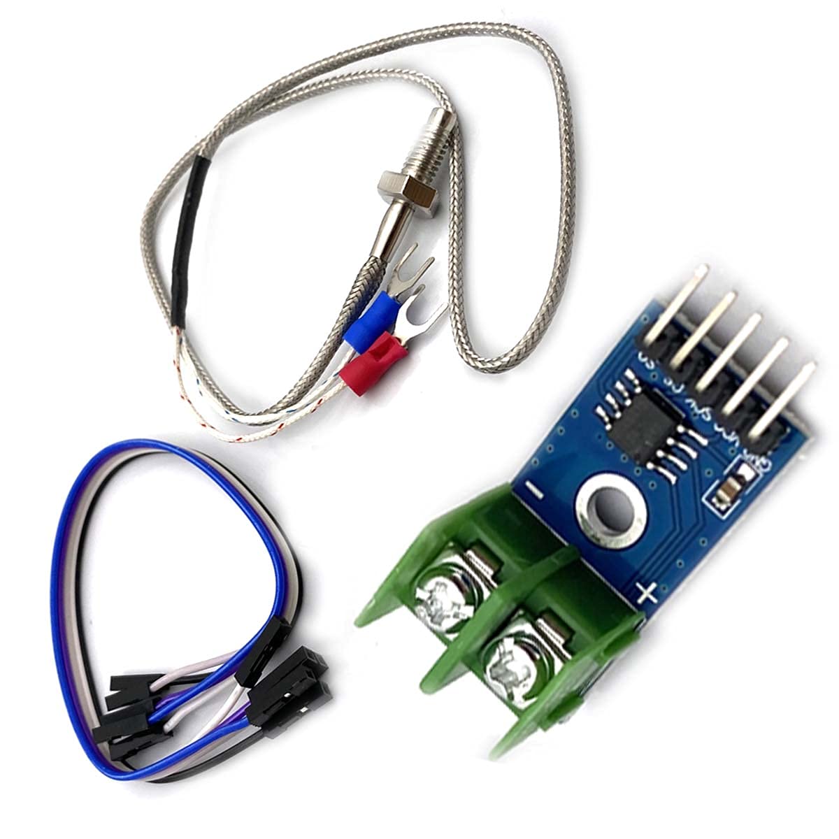 Kiro&Seeu Dc 3 5V Max6675 Module + K Type Thermocouple Temperature Sensor Thermocouple Sensor Set M6 Screw Compatible With Ardui