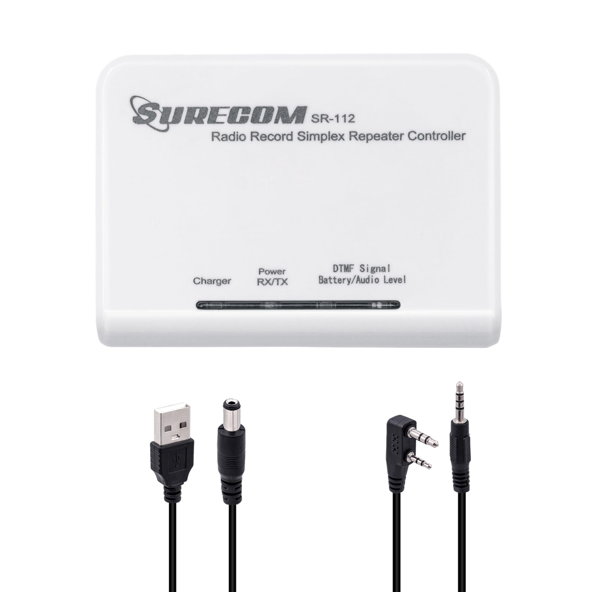 Mcbazel Surecom SR-112 Cross Band Radio Simplex Repeater Controller with K Plug 46-K Cable for Kenwood PUXING WOUXUN QUANSHENG