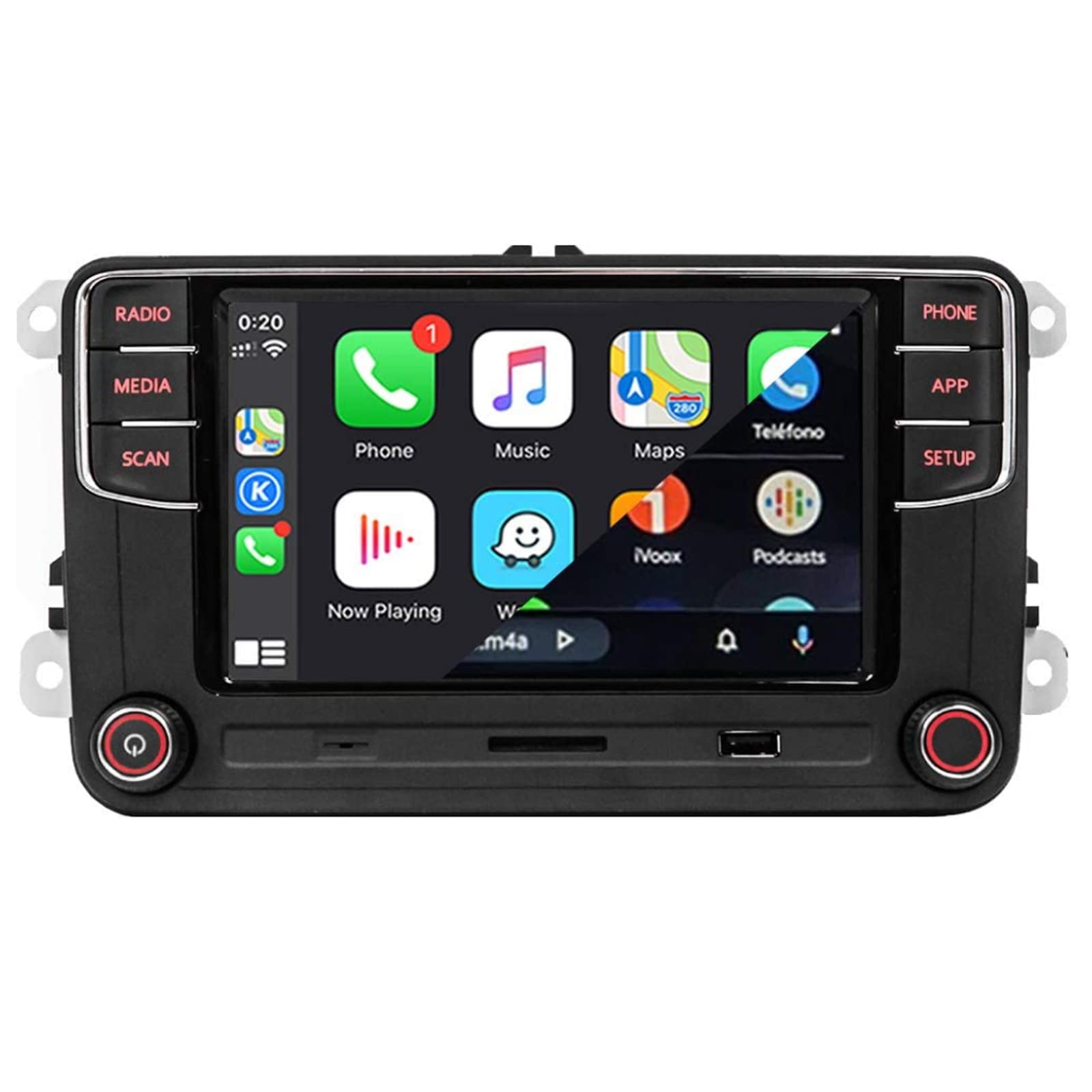 SCUMAXCON 6.5 Car Stereo RCD360 PROII RCD330 Carplay Android Auto Bluetooth USB SD RVC FM for VW Golf MK5 MK6 Passat Jetta CC EO