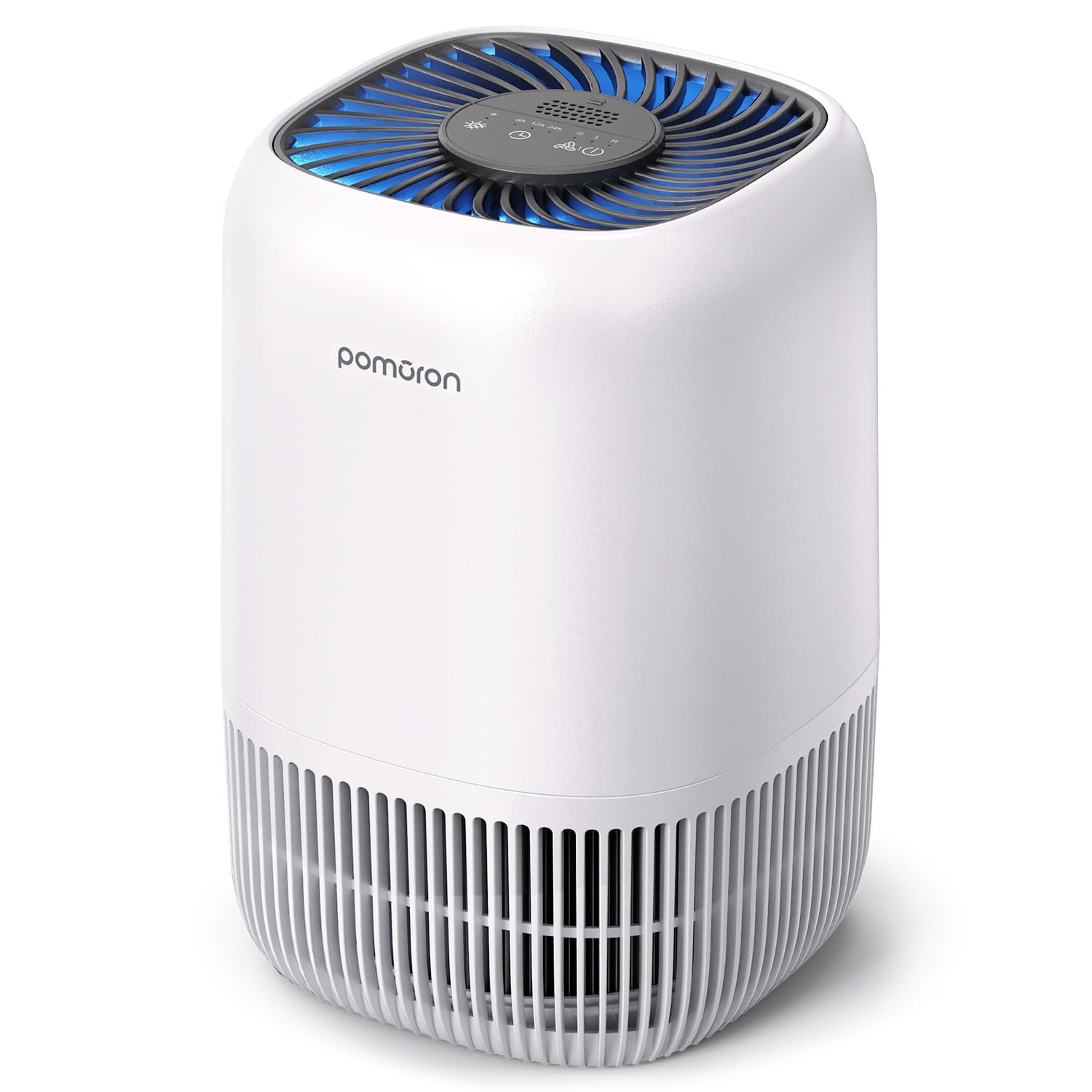 Pomoron Air Purifiers For Bedroom Home, Air Filter Cleaner With Fragrance Sponge, H13 True Hepa Filter For Smoke, Allergies, Pol