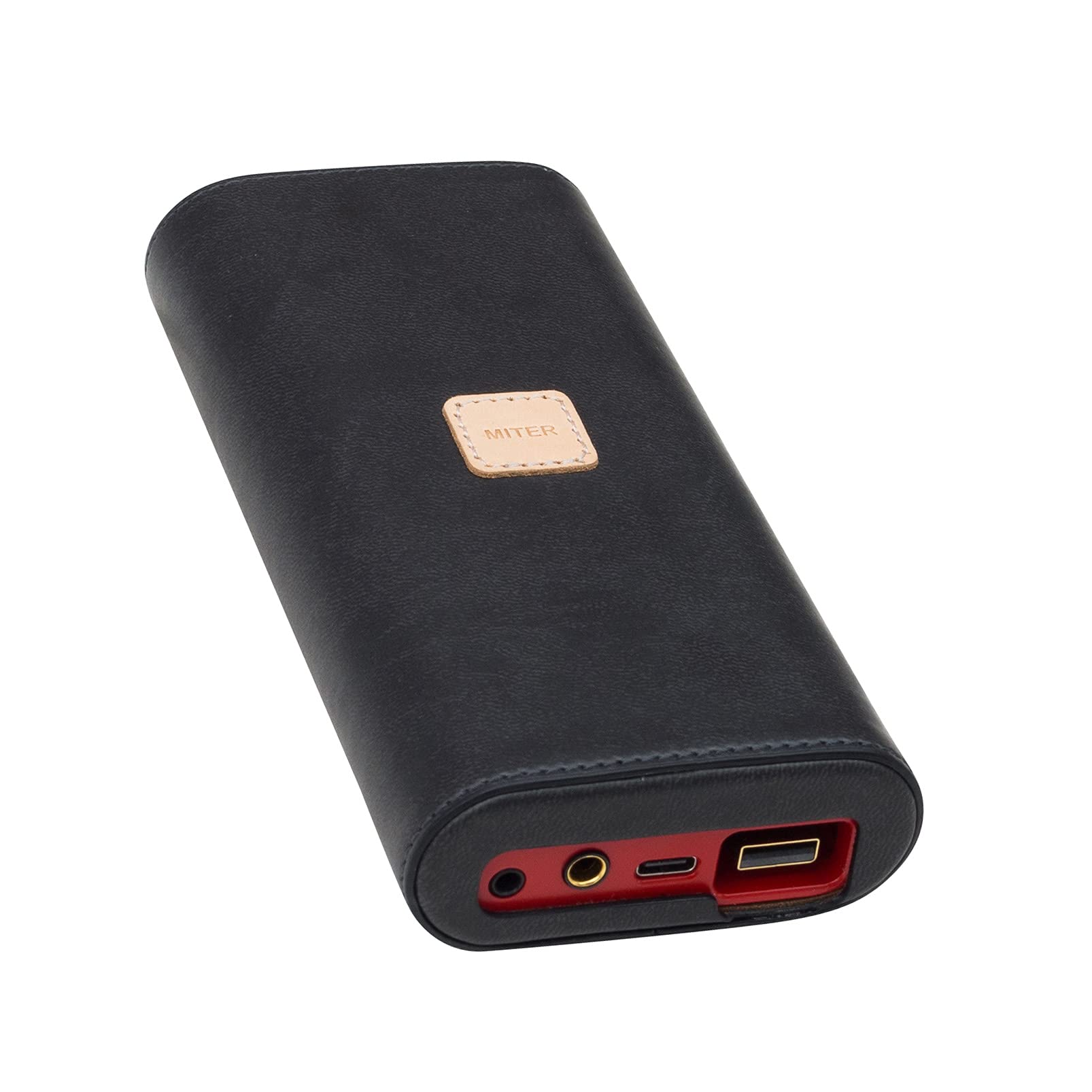 Miter Case For Ifi Micro Idsd Diablo X , Handmade Artificial Pu Leather Cover, Black