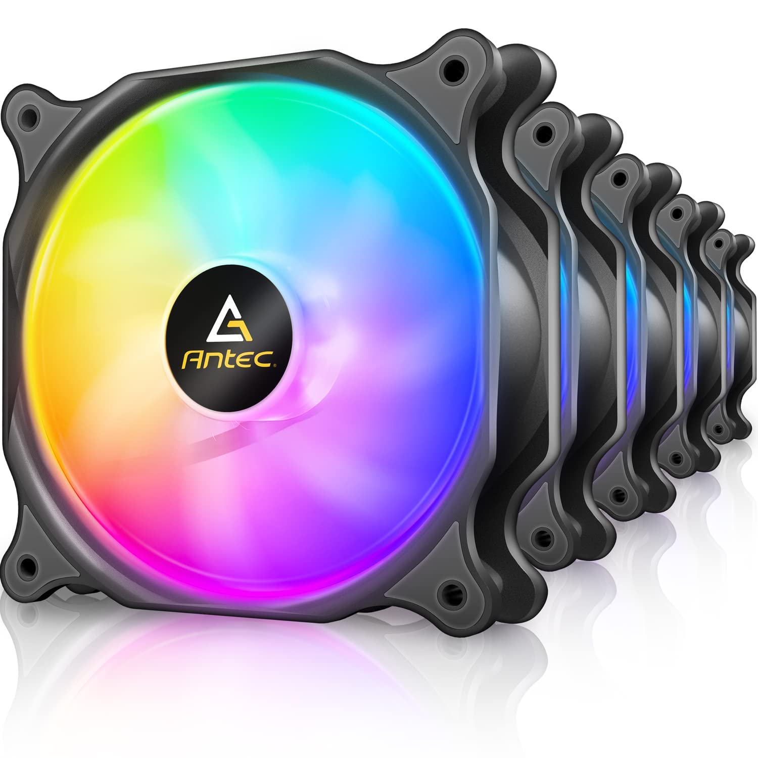 Antec 120Mm Case Fan, Rgb Case Fans, 5 Packs Rgb Fans, Pc Fan, 4 Pin Rgb, F12 Series