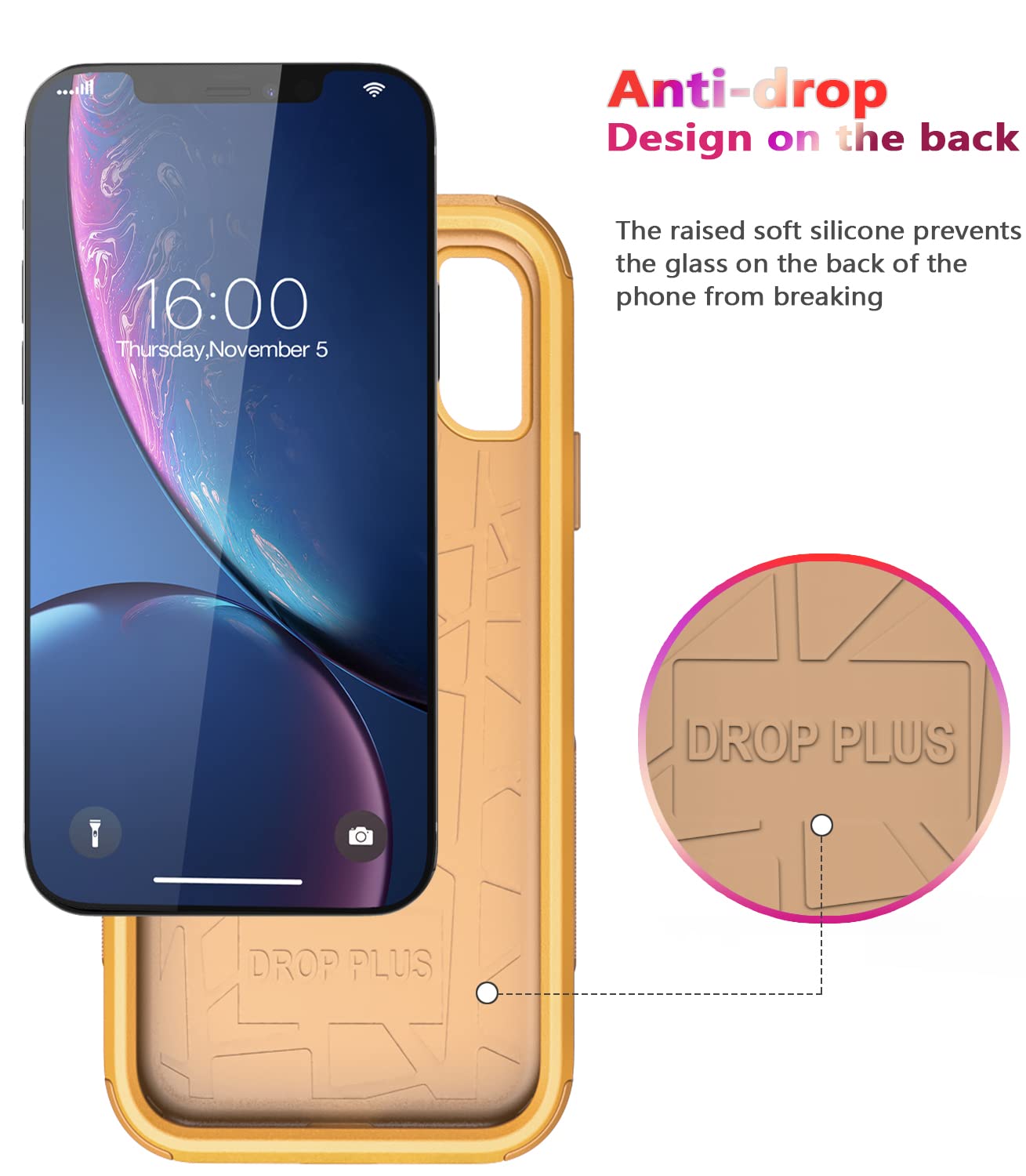 Diverbox For Iphone Xr Case [Shockproof] [Dropproof] [Dust Proof],Heavy Duty Protection Phone Case Cover For Apple Iphone Xr (Ye