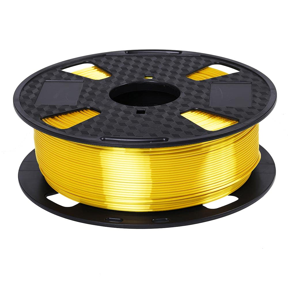 Shiny Shine Yellow Pla 3D Printer Pla Filament 1.75 Mm 1Kg 2.2 Lbs Spool 3D Printing Material Silky Metallic Yellow Metal Gold S