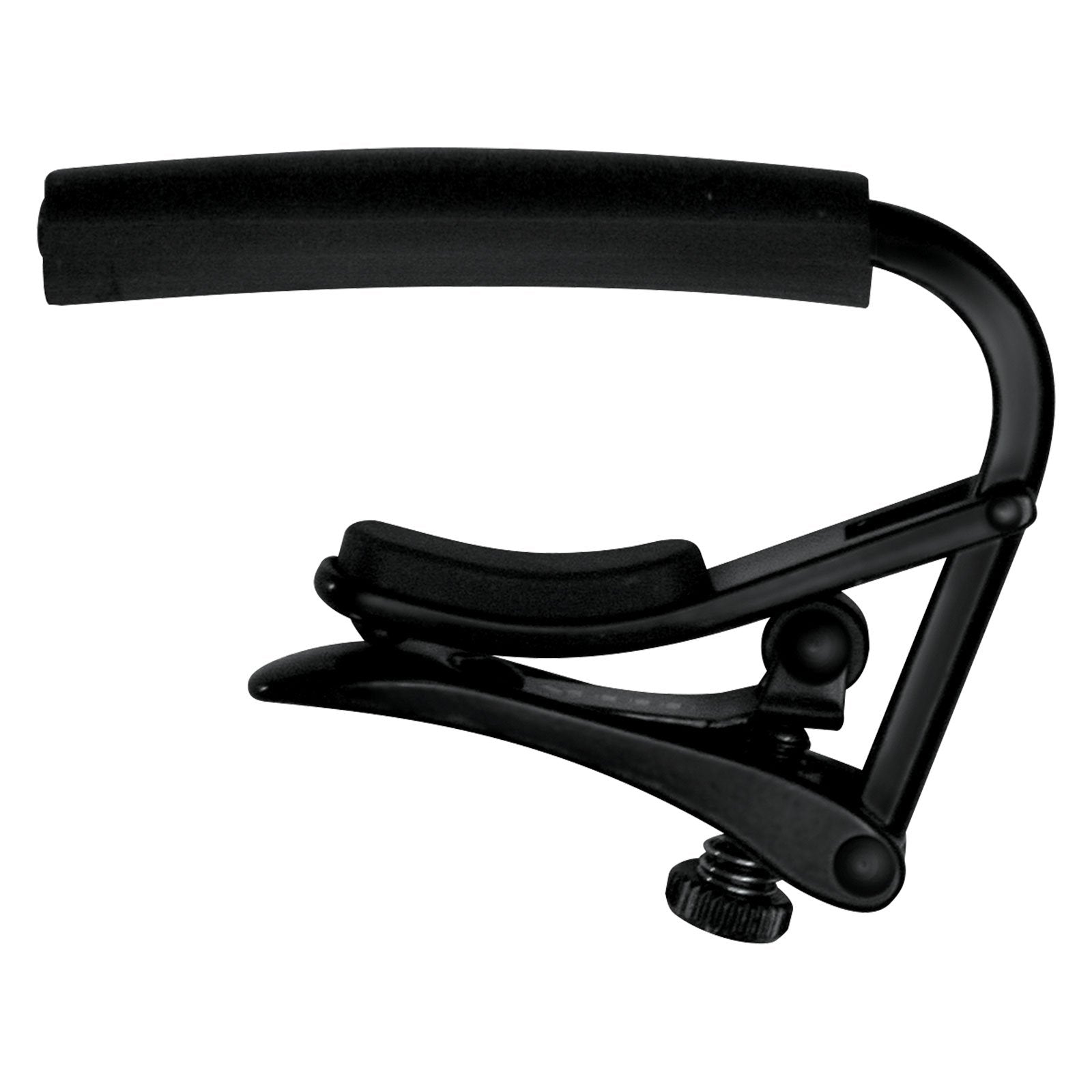 C3K Shubb Capo Noir Series 12 String Guitar Capo   Black Chrome