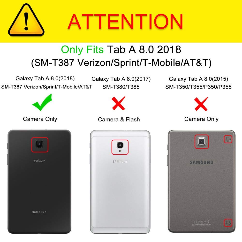 Maomi For Samsung Galaxy Tab A 8.0 Inch Case 2018 Release (Model:Sm T387),Kickstand Heavy Duty Cover [Not Fit 2017 Released Sm T