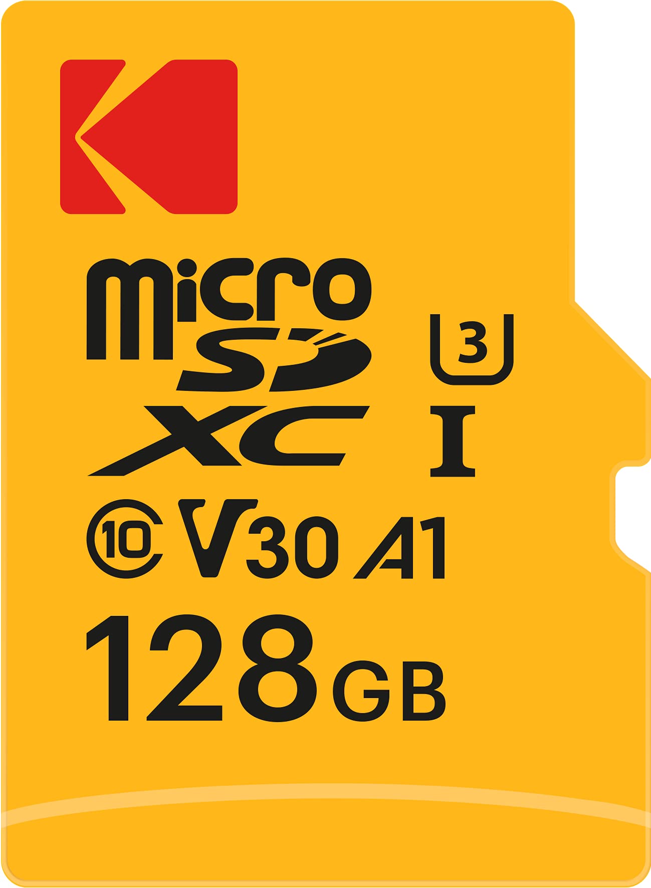 Kodak - 128GB Micro SD Card UHS-I U3 V30 A1 microSDHC/XC - Micro SD Memory Card - Read Speed 95MB/s Max - Write Speed 85MB/s - A